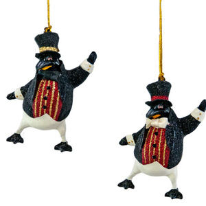 Penguins Hanging Ornaments Set of Two